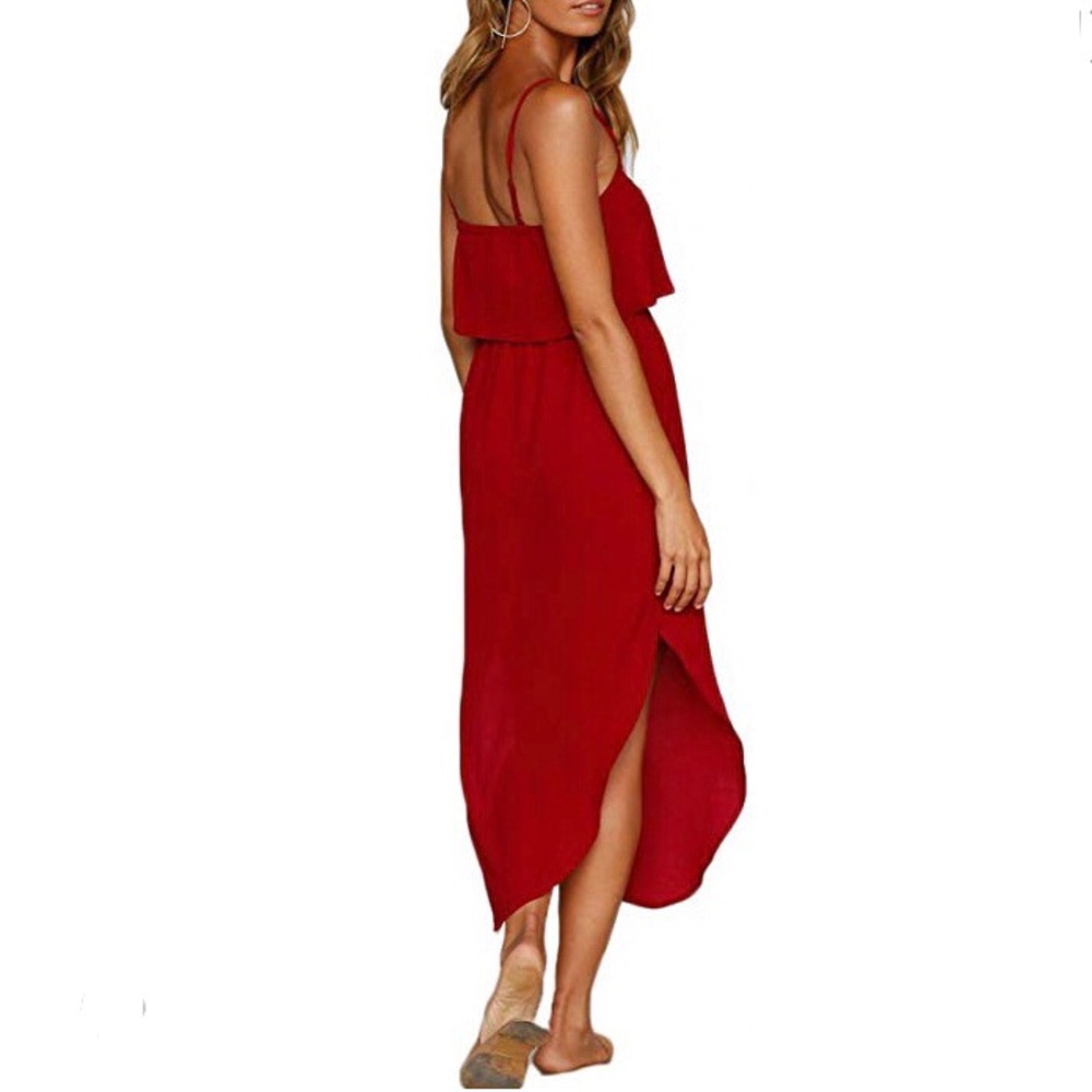 Women’s red midi dress❤️ - Picture 3 of 3